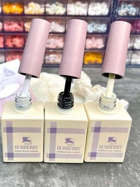 Sơn gel đen trắng nước gạo trắng sữa nail Burberry siêu đặc